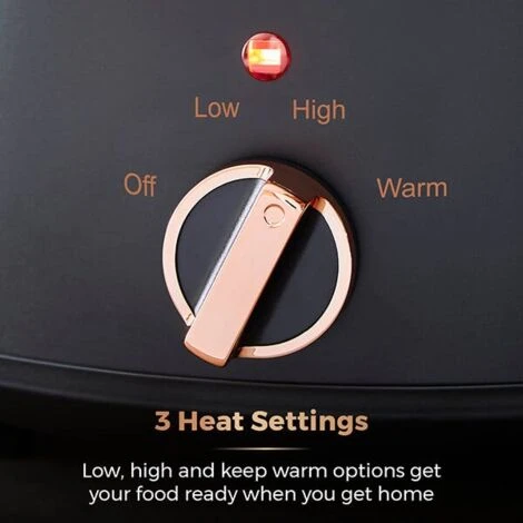 Tower Cavaletto 3.5 Litre Slow Cooker Black - Image 4