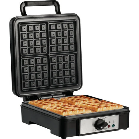 HOMCOM 4 Slice Waffle Maker W/ Deep Cooking Plate Adjustable Temperature1200W