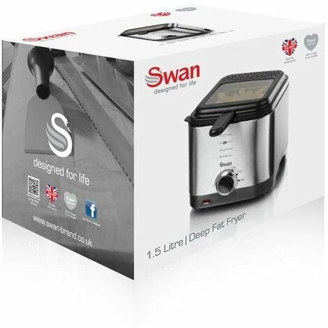Swan 1.5 Litre Stainless Steel Fryer - Image 4