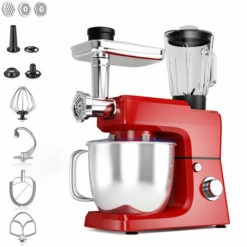 3 In 1 Electric Food Stand Mixer 6 Adjustable Speed Kitchen Beater Meat Grinder