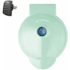 HIASDFLS Mini Gaufrier, Petit Gaufrier, Broyeur Antiadhésif Pour Pommes De Terre Rissolées, Broyeurs Keto Faciles À Nettoyer Pour Crêpes Individuelles, Biscuits, Œufs Et Petit-Déjeuner, Déjeuner Et Co