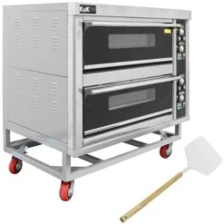 KuKoo Commercial Baking & Pizza Oven, Large Twin Deck Stone Base,