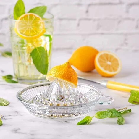 Glass Manual Juicer Citrus Fruit Juicer Kitchen Orange Lime Lemon Squeezer Fruit Press - Image 3