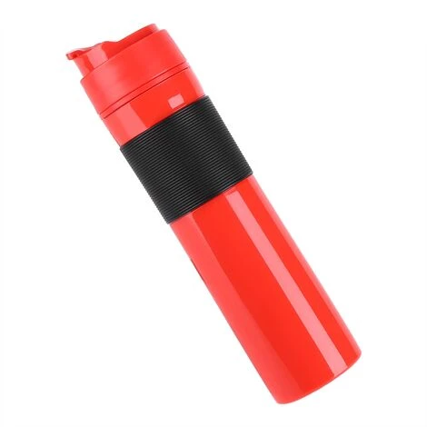 350ml Portable Tea And Coffee Maker Bottle Coffee Press Bottle Travel French Press Coffee Maker For Commuter Camping Outdoors And Office(Red) - Image 4