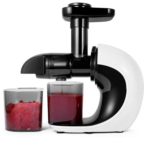 Masticating Juicer Machines Slow Juicer Cold Press For Vegetables Fruits 2 Speed Modes Quiet Motor Reverse Function Easy To Clean White - Image 2