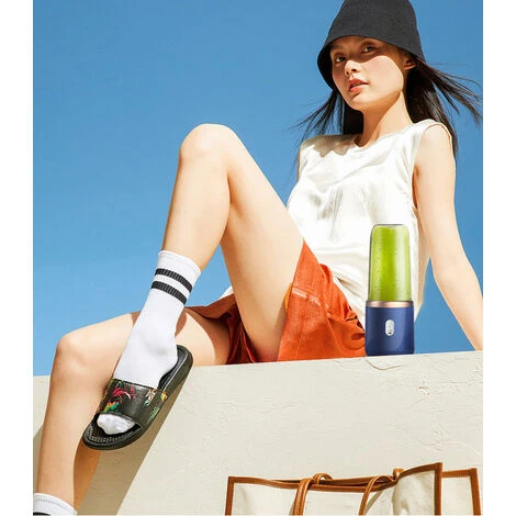 MUFF Juicer, Small Household Juice Cup, Multifunctional Juice Cup, Pink - Image 5