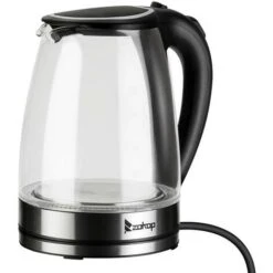 HD-1857-A 220V 2200W 1.8L Electric Glass Kettle UK Plug