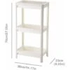 3 Tier Slim Organizer Storage Cart Laundry Trolley Bathroom Shelves Organizer, For Bathroom Laundry Room Pantry Kitchen Narrow Places