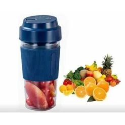 Portable Blender Cup, USB Electric Juicer Blender, USB Juice Blender, Juicer Blender Cup, Juicer Cup Fruit Blender, USB Portable Blender Blender Blue