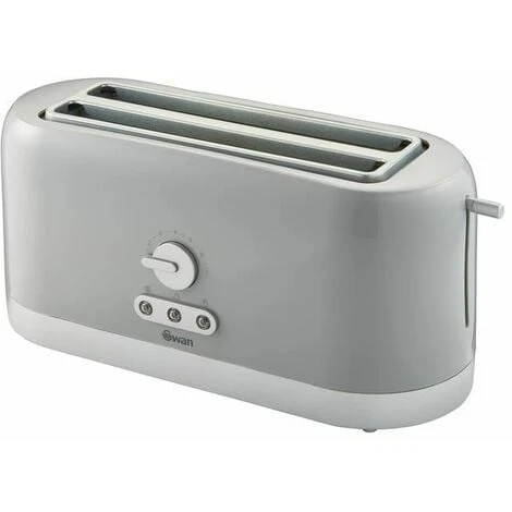 Swan 4 Slice LongSlot Grey Toaster - Image 2