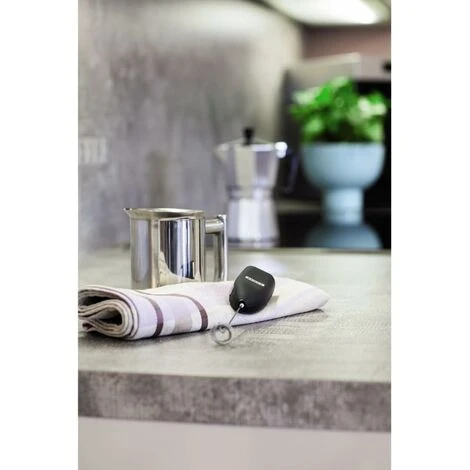 Milk Frother (in Steel, Very Powerful Motor At 14,000 Rpm, Special Spiral, Easy Cleaning, Milk Frother, Matcha Brush) Black - Image 4