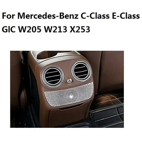 For C E Class Glc Gla W205 W213 X253 Car Stainless Steel Rear Armrest Vent Outlet Horn Cover Trim A - Image 2