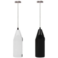 GDRHVFD Portable Battery Operated Milk Frothers - Electric Coffee Frother Whisk, Battery Powered Stirrer, Portable Milk Frother, Mini Blender For Bulletproof Coffee, Cappuccino, Latte, Frappe And Mat