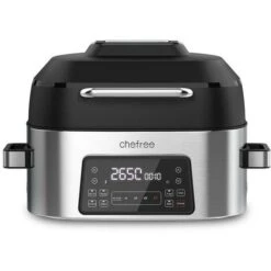 CHEFREE AFG01 - Air Fryers 6L&1650W - Indoor Grill Oven Combo - 8 In 1 Smart XL Electric Grill With Griddle