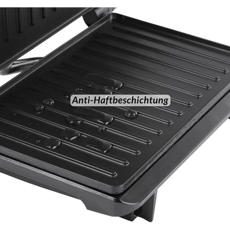 Monzana Contact Grill Non-stick Coating BPA Free Cool-touch Handle Removable Drip Tray 750W Table Grill Sandwich Maker - Image 4