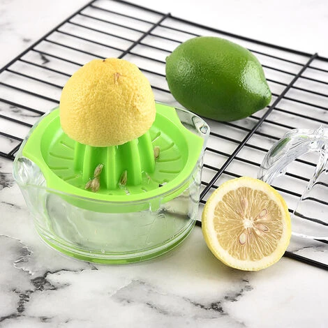 RHAFAYRE Lemon Squeezer Citrus Juicer, BPA-Free, Manual Juicers With Measuring Cup Orange Anti-Slip Hand Squeezer Rotation Press - Easy To Use & Clean For Fresh Orange Or Lime Juice, Green - Image 4