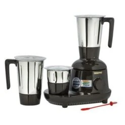 Geepas 750W 3-in-1 Mixer Grinder 3 Stainless Steel Jars 3 Speed Dry Wet Grinding
