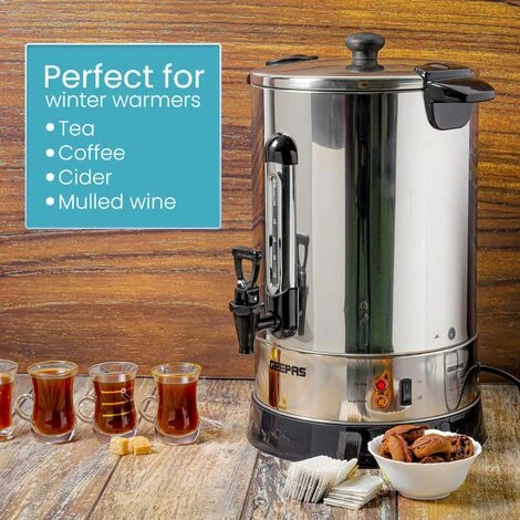Commercial Catering Urn Kitchen Hot Water Boiler Tea Coffee Stainless Steel 15L - Image 5