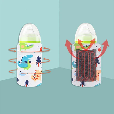Portable USB Baby Bottle Warmer Thermostat For Family Outdoor Travel (Polar Bear) - Image 3