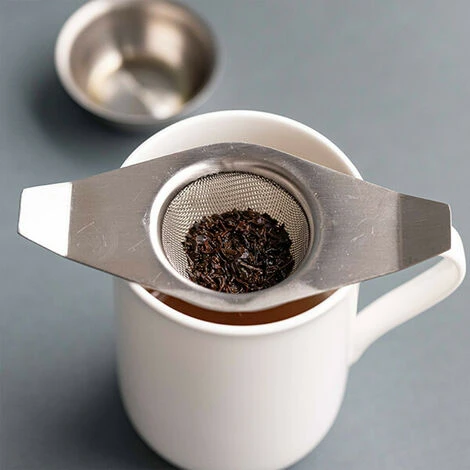 La Cafetiere Double Handled Tea Strainer Stainless Steel - Image 4