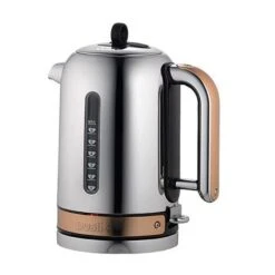 Dualit Classic Kettle Polished Stainless Steel And Copper Trim