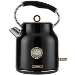 Tower Bottega 1.7 Litre Stainless Steel Kettle Rose Gold Black