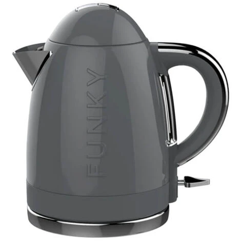 The Funky Appliance Company 1.7 Litre Kettle And 4 Slice Toaster Set Grey - Image 2