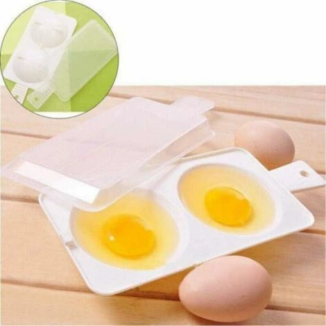 Microwave Oven Special Steam Plate Love Breakfast Steamer Eggs Plastic Heat-resistant Egg Mold - Image 3