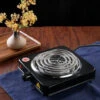 Home Mini Electric Stove Single Burner Portable Plate Mosquito Stove 1000W High Power 200-1000℃ Kitchen Stove Water Smoke Charcoal Coconut Shell Charcoal L