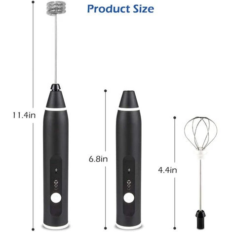 Rechargeable Electric Milk Frother With For Coffee, Matcha, Latte Cappuccino, Hot Chocolate - Image 4