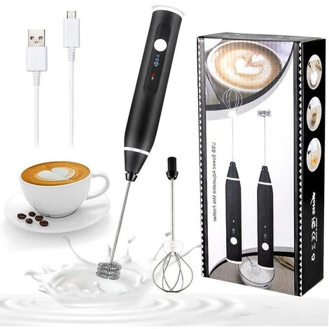Rechargeable Electric Milk Frother With For Coffee, Matcha, Latte Cappuccino, Hot Chocolate - Image 5