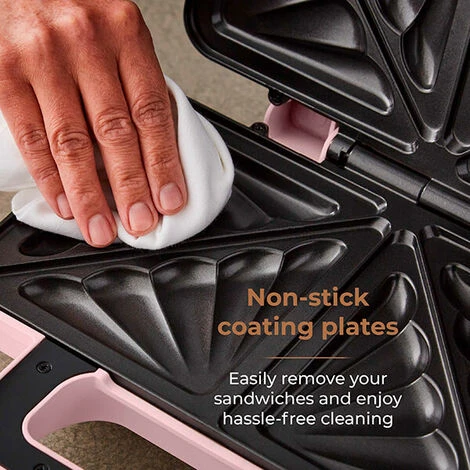 Tower Cavaletto Sandwich Maker Pink - Image 5