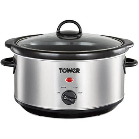Tower 3.5 Litre Stainless Steel Slow Cooker