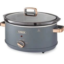 Tower Cavaletto 6.5 Litre Slow Cooker Grey