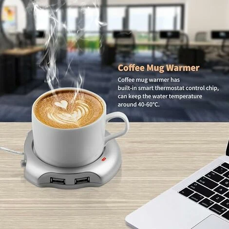USB Coffee Cup Warmer Desktop Cup Warmer 10cmx9cmx2cm - Image 3