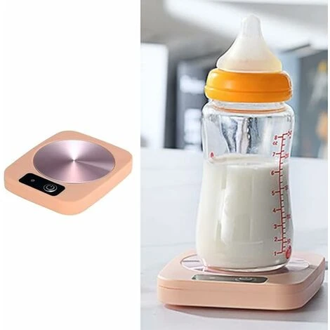 USB Portable Cup Warmer Mini Thermostatic Powder Pink Heating Mat 16cm12cm2.5cm - Image 4