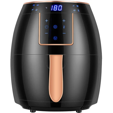 Livingandhome Black Large 5.5L Digital Touchscreen Air Fryer - Image 3