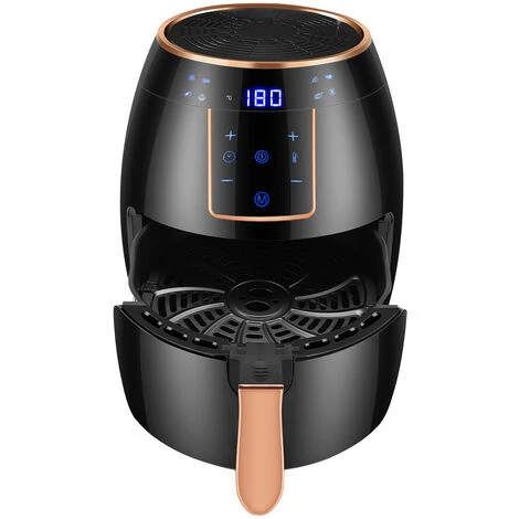 Livingandhome Black Large 5.5L Digital Touchscreen Air Fryer - Image 4
