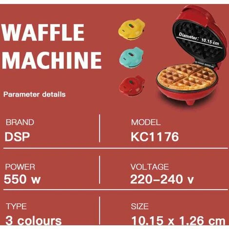 Multifunctional Household Electric Griddle Waffle Maker Egg Roll Cake Sandwich Breakfast Machine - Image 5