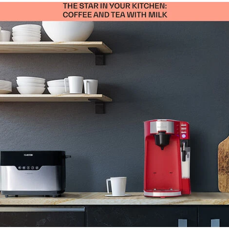 Klarstein Baristomat 2-in-1 Fully Automatic Coffee & Tea Maker Milk Foam 6 Programmes - Image 4