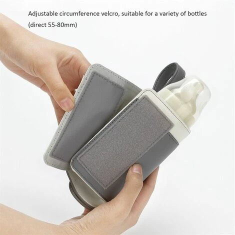 Milk Bottle Cover USB Bottle Warmer Bag - Easy To Use Milk Bottle Warmer, Lightweight Portable Baby Bottle Warmer - Image 4