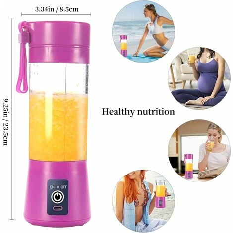 Portable Blender, Electric USB Blender, Mini Portable Blender, 380ml - Image 5