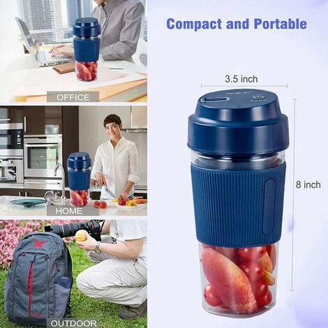 Portable Blender Jar, USB Electric Juicer Multifunction Blender - Image 2