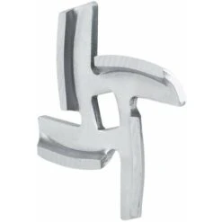 Chef Meat Grinder Blade Spare Part Stainless Steel Kitchen Food Meat Chopper Crusher Mincer Cutter Replacement For Electric Or Manual(Pack Of 2)(S)