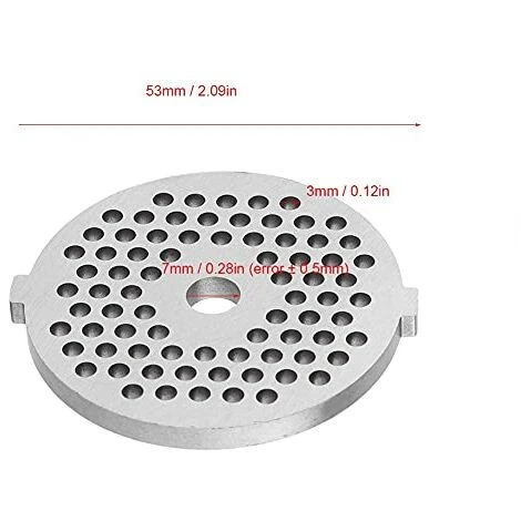 Stainless Steel Meat Grinder Plate Disc Knife Blades For Mixer And Chopper Attachment With Hole For Kitchen Accessory - Image 2