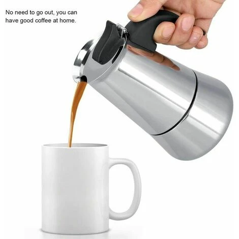 Moka Espresso Pouring Machine Home Office (100ml) - Portable Moka Pot Coffee Maker - Image 2