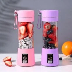 Blender Smoothie Maker, Personal Blender With 6 Stainless Steel Blades Pink