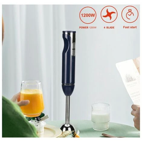 Multifunctional Electric Blender Juicer Food Processor Kitchen Blue - Image 5