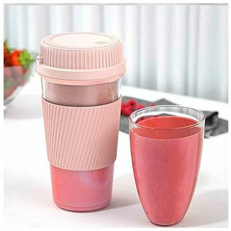 Multifunctional Portable Electric Juicer USB Smoothie Blender Blender Food Processor Electric Juicer Pink