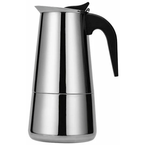 Stainless Steel Coffee Maker Portable Electric Coffee Maker Mocha Latte Stove Espresso Filter Pot European Coffee Cup (300ml)